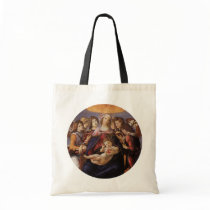 Madonna and Child with Angels by Sandro Botticelli Tote Bag