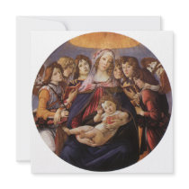 Madonna and Child with Angels by Sandro Botticelli Personalized Invites