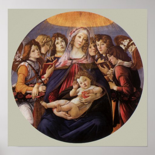 Madonna and Child with Angels by Sandro Botticelli Print