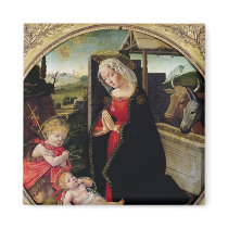 Madonna and Child with St. John the Baptist Refrigerator Magnet