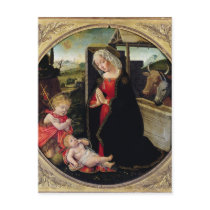 Madonna and Child with St. John the Baptist Postcard