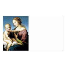 Madonna and Christ Child Sitting Outside Business Cards