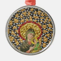 Madonna & Baby Jesus Christmas Ornaments