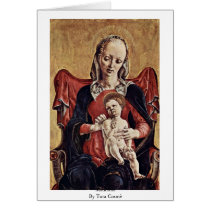 Madonna By Tura Cosmè Greeting Card