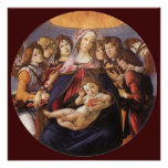 Madonna Child w Angels Baby Shower by Botticelli Personalized Announcement
