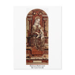 Madonna Enthroned By Carlo Crivelli Post Card