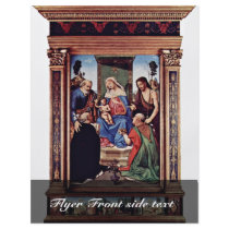 Madonna Enthroned St. Peter St. John The Baptist, Full Color Flyer