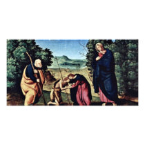 Madonna Enthroned St. Peter St. John The Baptist, Photo Cards