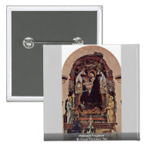 Madonna Fragment By Cossa Francesco Del Buttons