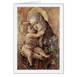 Madonna Fragment Of An Altar By Carlo Crivelli Card