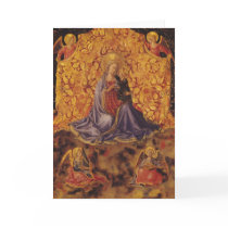 Madonna of Humility with Christ Child and Angels Greeting Cards