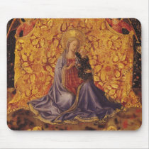 Madonna of Humility with Christ Child and Angels Mouse Pads