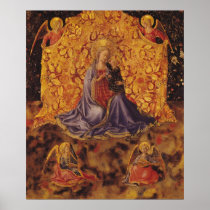 Madonna of Humility with Christ Child and Angels Posters