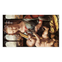 'Madonna of the Carnation' Business Cards