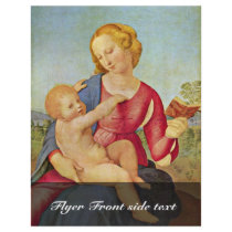 Madonna Of The House Of Colonna By Raffael Full Color Flyer