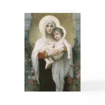Madonna of the Roses Greeting Card