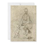 Madonna w Christ & St. John the Baptist by Rapahel invitations