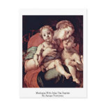 Madonna With John The Baptist By Jacopo Pontormo postcards