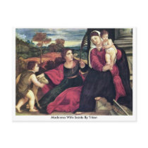Madonna With Saints By Titian Post Card