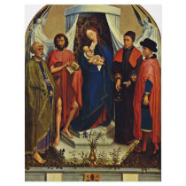 Madonna With Saints Peter, John The Baptist, Full Color Flyer