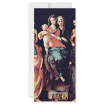 Madonna With St. Anne'S Altar Anna Left: St. Sebas Rack Card Template