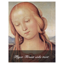Madonna With St. John The Baptist  By Perugino Custom Flyer
