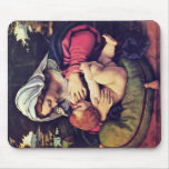 Madonna With The Green Cushion mousepads