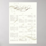 Maeby+Jon Seating Chart Poster posters