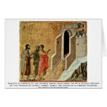 Maestà Altarpiece Of The Sienese Duomo Greeting Card