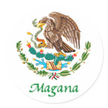 Magana Mexican National Seal stickers
