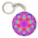 Magenta & Blue Mandala Keychain