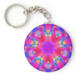 Magenta & Blue Mandala Keychain