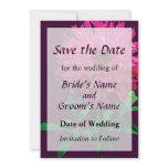 Magenta Dahlia Elsie Huston Save the Date invitations