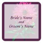 Magenta Dahlia Elsie Huston Save the Date stickers