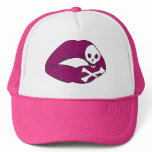Magenta Poison Lips Hat