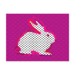 'magenta rabbit' digital painting Postcard
