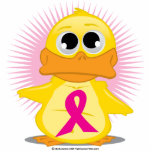 Magenta Ribbon Duck photo sculptures