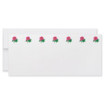 Magenta Zinnia With Leaves rack cards