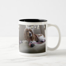 Maggie in shoes mug