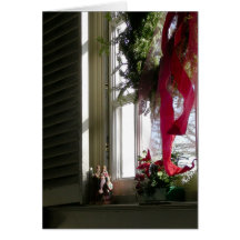 Magi in Window Sill Greeting Card