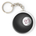 Magic 23 Ball of Chaos Theory keychains