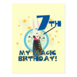 Magic 7th Birthday Tshirts and Gifts Postcard