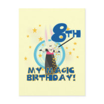 Magic 8th Birthday Tshirts and Gifts Post Cards