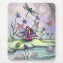 Magic at Dusk Fairy Dragonfly Mousepad