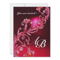MAGIC BERRIES 4,MONOGRAM red burgundy