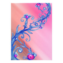 MAGIC BERRIES, red white silk Announcement
