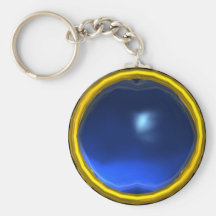 MAGIC BLUE SAPPHIRE GEM STONE KEY CHAIN