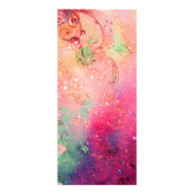 MAGIC BUTTERFLY IN GOLD SPARKLES RACK CARDS