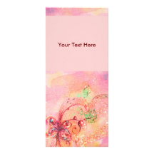MAGIC BUTTERFLY IN GOLD SPARKLES PERSONALISED RACK CARD