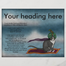 Magic Carpet Cat, flyer